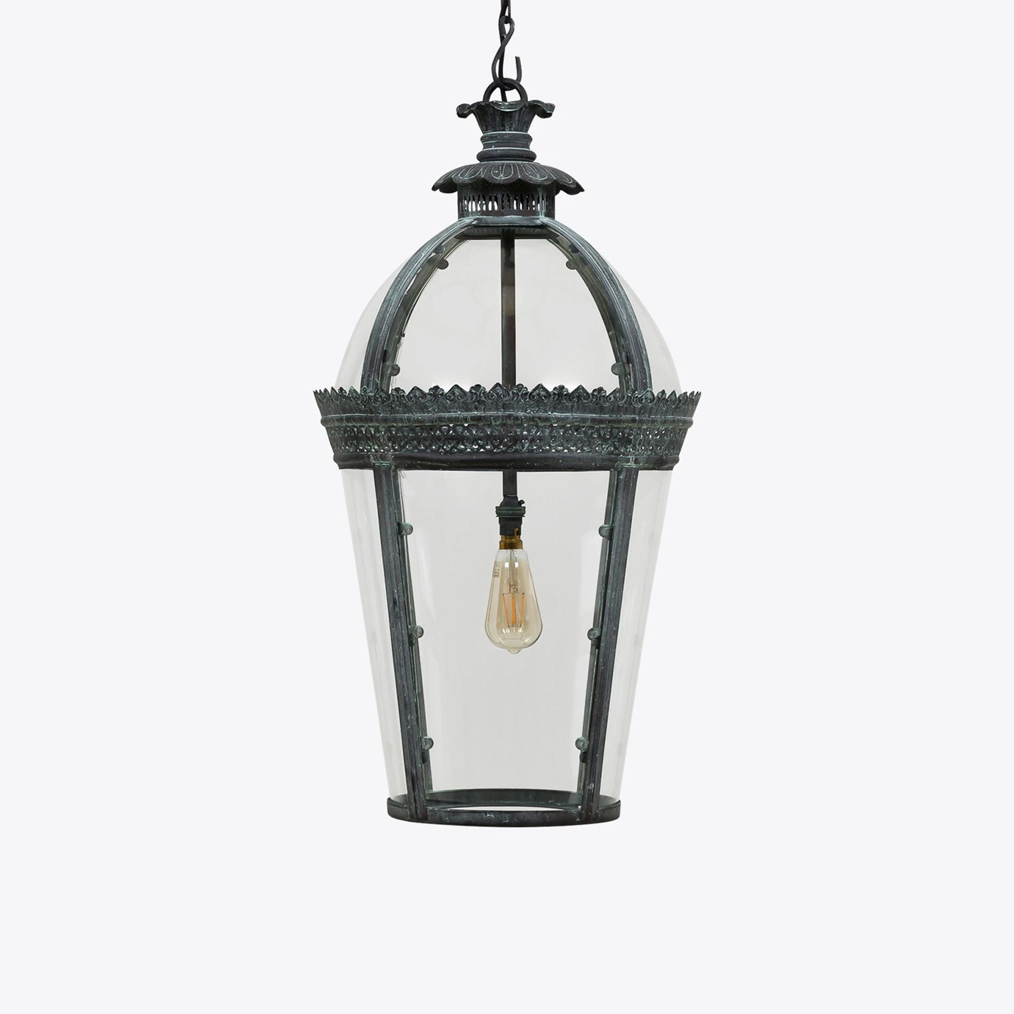 Medium Bronze Verdigris Byron Lantern