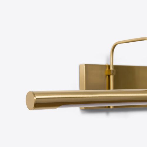 modern brass picture light for art work gallery display