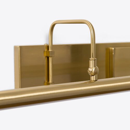 modern brass picture light for art work gallery display