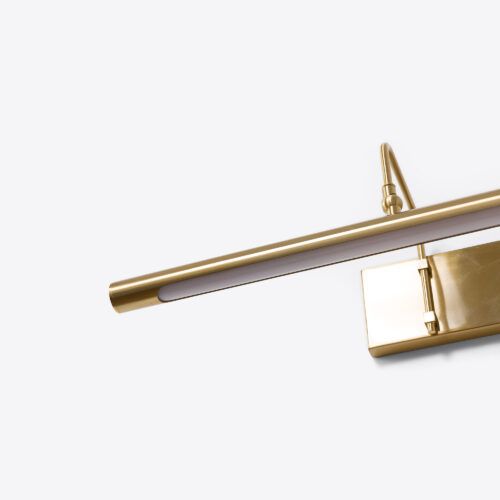modern brass picture light for art work gallery display