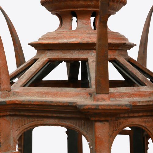 Rare 19th Century Gothic Italian Iron Lanterns
