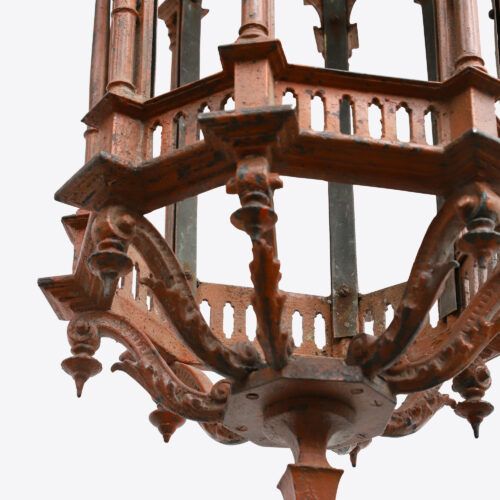 Rare 19th Century Gothic Italian Iron Lanterns