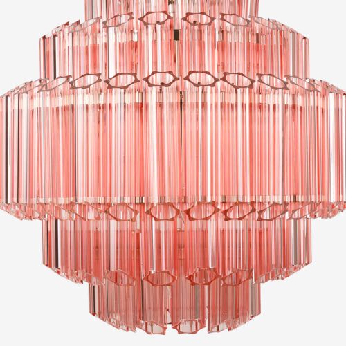 Pink Palermo chandelier in Country and Townhouse January February 2022