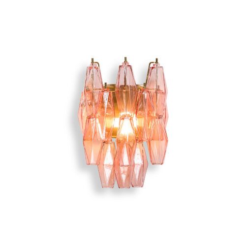 vintage style wall light with coloured glass