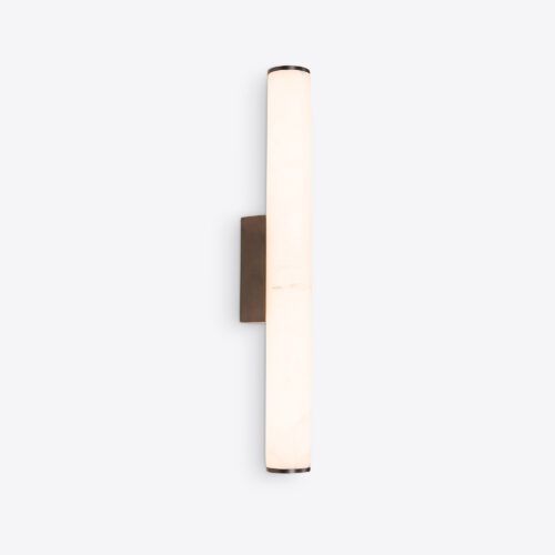 alabaster wall light slim minimal