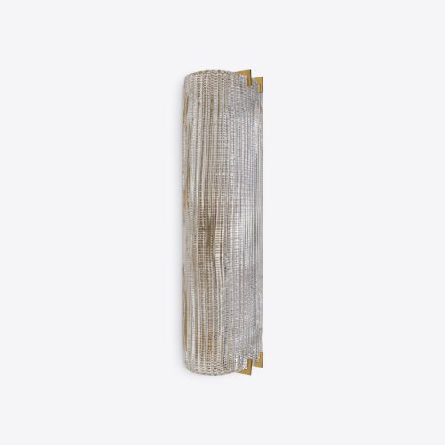 large Murano style waffle glass wall light inspired by a mid-century original