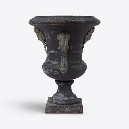 pair of antique 18th century French chateau garden urns
