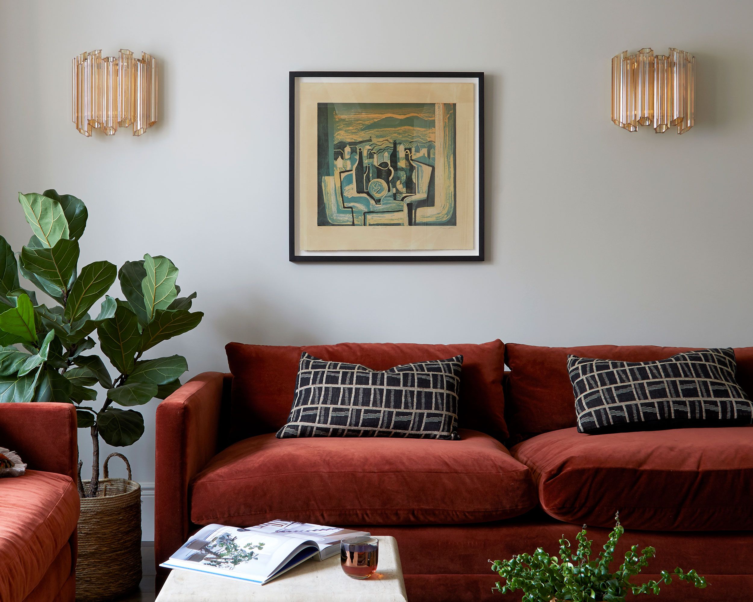 Fiona Duke interiors - Edwardian renovation project with vintage inspired wall lights by Pure White Lines