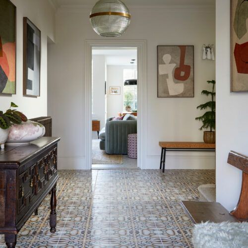 vintage Holophane pendant light - Fiona Duke Interiors