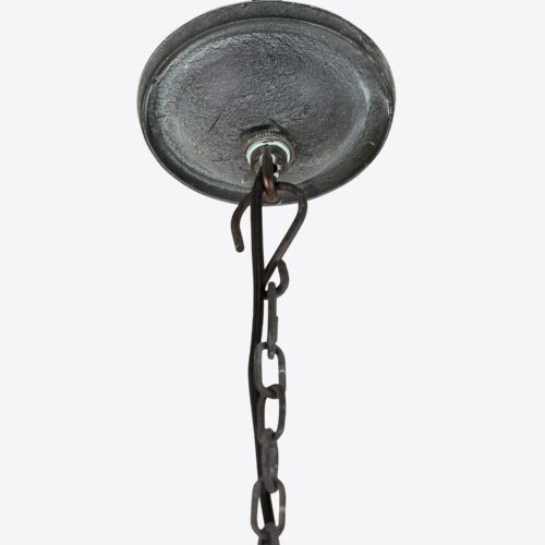 large Byron hanging lantern - in verdigris bronze finish