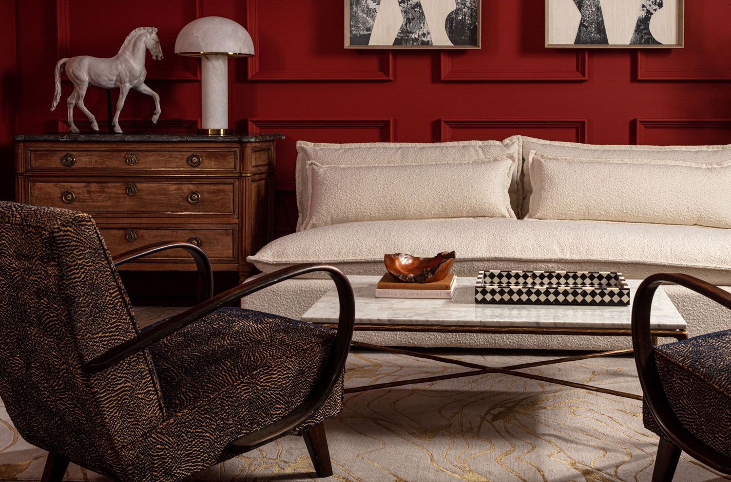 vintage Halabala armchair