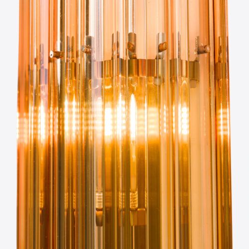 amber yellow Amaro wall light in a 70s Murano style