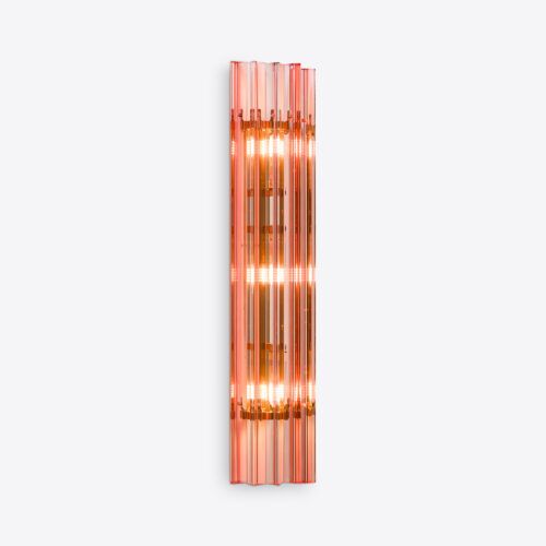 pink Amaro wall light in a 70s Murano style