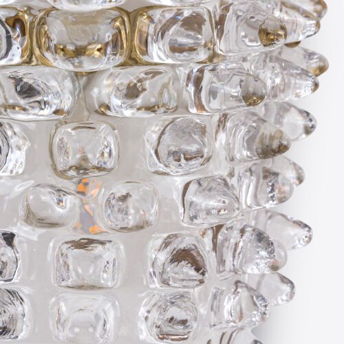 Amerise wall light in a vintage mid-century Murano spiked glass style - suitable for bathroom use