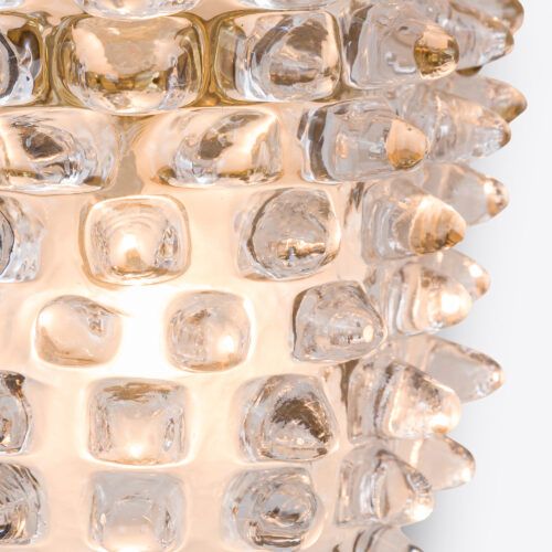 Amerise wall light in a vintage mid-century Murano spiked glass style - suitable for bathroom use