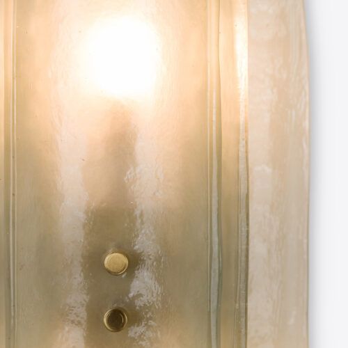 Dahlia sea glass green blue wall light - a long minimal design based on an original mid-century sconce - suitable for bathroom use