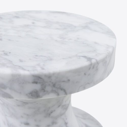 white marble River side table
