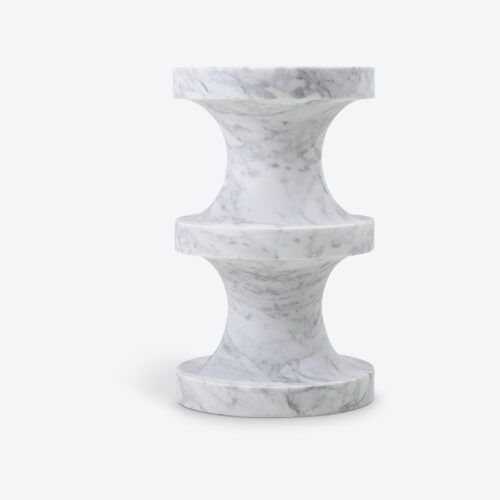 white marble River side table