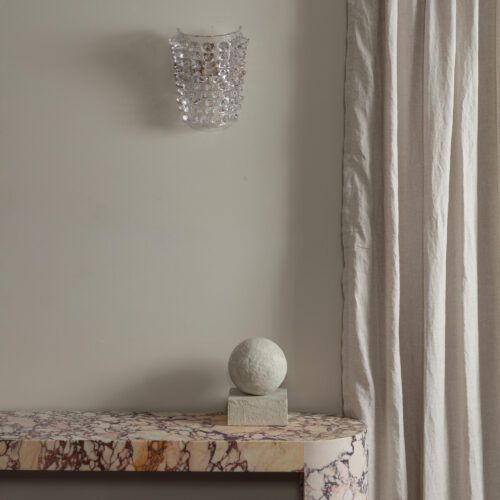 Amerise wall light in a vintage mid-century Murano spiked glass style - suitable for bathroom use