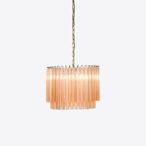 Piccolo Amaro chandelier - small amber in mid-century style