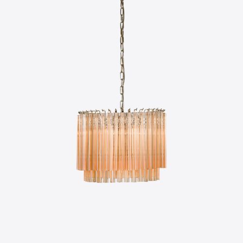 Piccolo Amaro chandelier - small amber in mid-century style