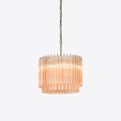 Piccolo Amaro chandelier - small amber in mid-century style