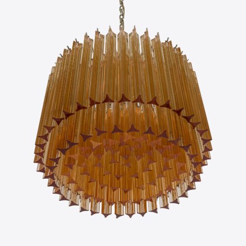Piccolo Amaro chandelier - small amber in mid-century style