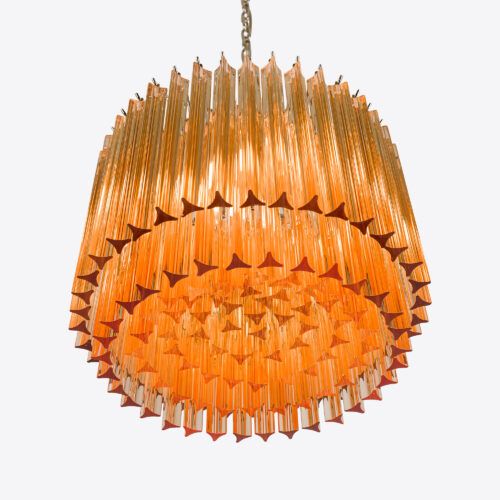 Piccolo Amaro chandelier - small amber in mid-century style
