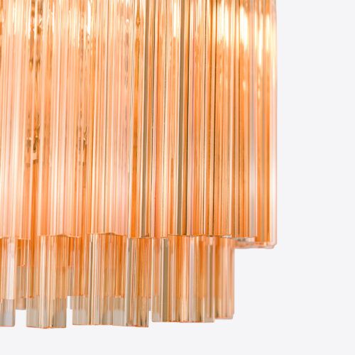 Piccolo Amaro chandelier - small amber in mid-century style