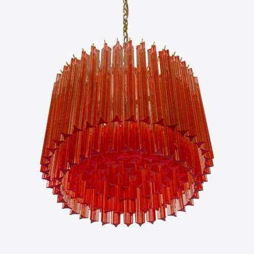 Piccolo Amaro chandelier - small pink in mid-century style