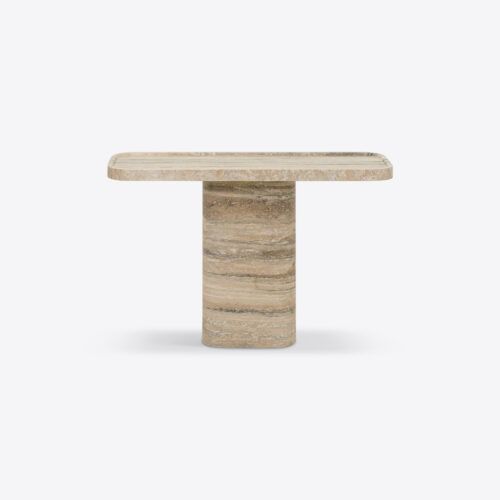 Argent travertine console table