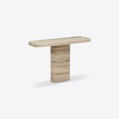 Argent travertine console table
