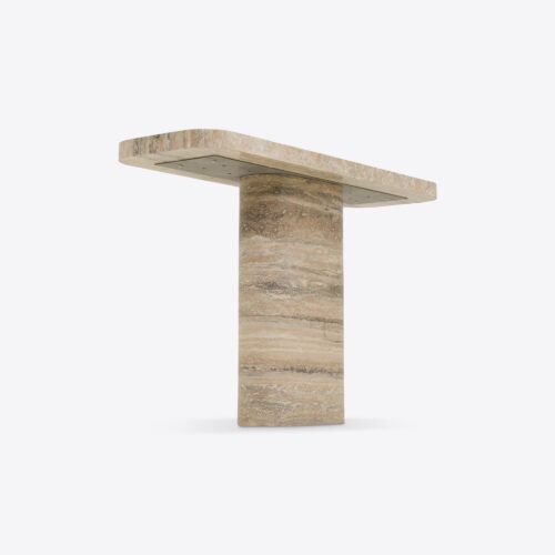 Argent travertine console table
