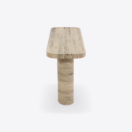 Argent travertine console table