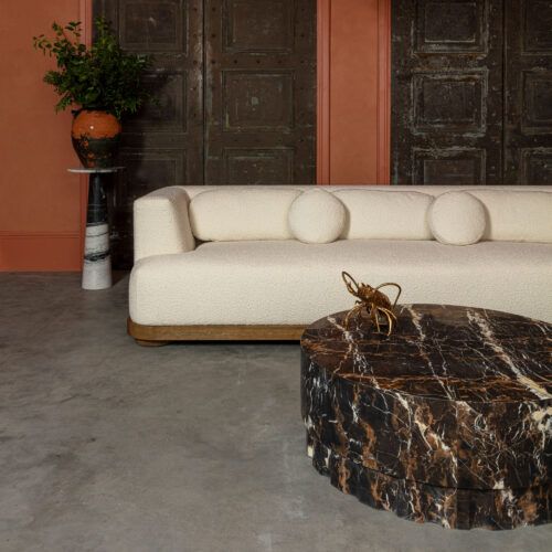 oro brown and gold marble coffee table