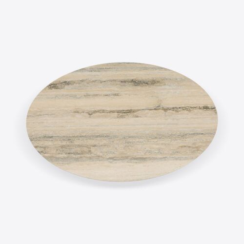 Argent solid travertine coffee table