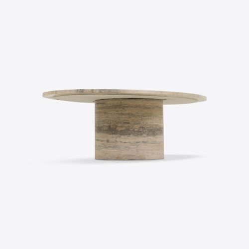 Argent solid travertine coffee table