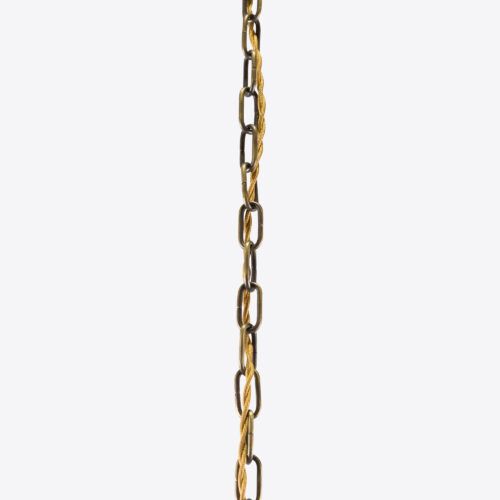 Hoxton small aged brass industrial pendant