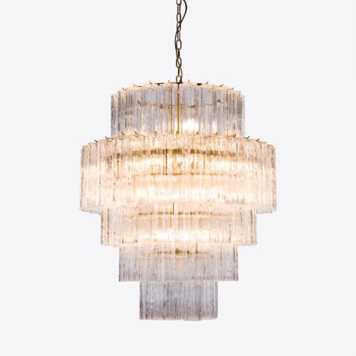 FRECCHIA_Treviso_clear_glass_tiered_chandelier_mid-century-vintage_style_1
