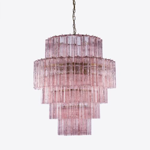 FRECCHIA_Treviso_pink_tiered_chandelier_mid-century-vintage_style_1