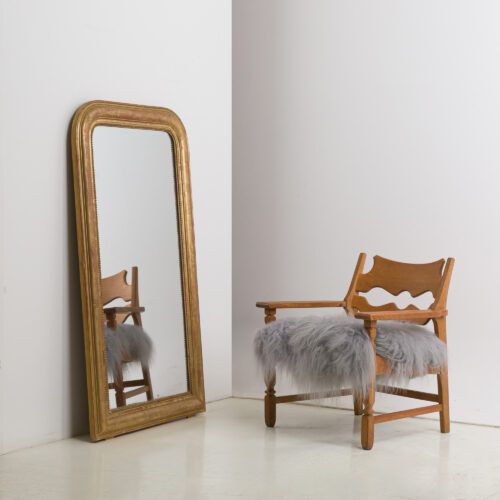Antique French Louis Philippe Mirror - H142cm