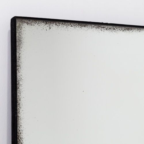 Albi 150 large square mirror with aged glass