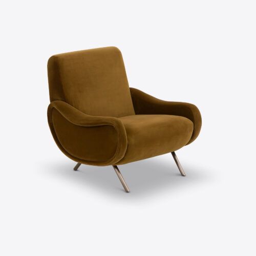 Jaggar mid-century Italian style armchair velvet