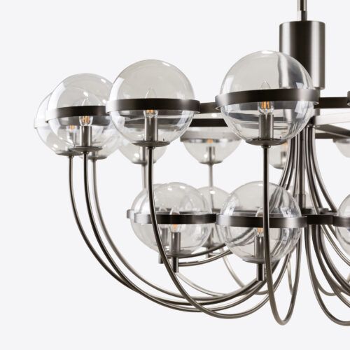 Cross_cHANDELIER_LIGHTING_STATEMENT_HUGE_CHROME_NICKEL_SPUTNIK_ IMG_3679